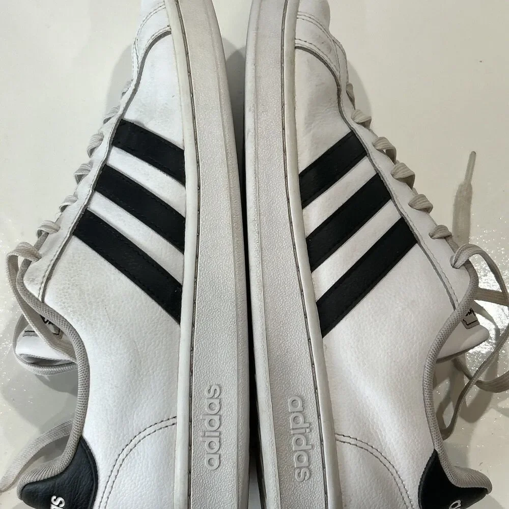 Adidas Mens Grand Court F36392 White Casual Shoes Sneakers Size 12